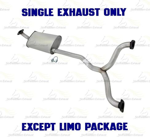 Exhaust Y-Pipe Muffler System Kit Compatible for 2003-2011 Ford Crown Victoria 4.6L | Stainless Steel | Northeastern Exhaust | Free Gaskets and Clamp Included | Automotive Replacement Part in Saudi Arabia