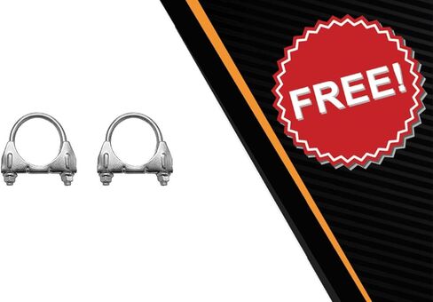 Exhaust Y-Pipe Resonator System Kit Compatible for 2012-2015 Jeep Wrangler 3.6L | Stainless Steel | Northeastern Exhaust | Includes Clamps | Automotive Replacement Part | Direct Fit in Saudi Arabia