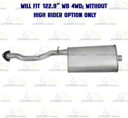 Exhaust Intermediate Pipe Muffler System Kit Compatible for 1996-1999 GMC Sonoma 4.3L | Direct Fit | Northeastern Exhaust | Free Gasket, Clamps, and Hanger Included | Automotive Replacement Part in Saudi Arabia