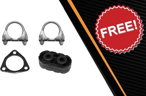 Exhaust Intermediate Pipe Muffler System Kit Compatible for 1996-1999 GMC Sonoma 4.3L | Direct Fit | Northeastern Exhaust | Free Gasket, Clamps, and Hanger Included | Automotive Replacement Part in Saudi Arabia