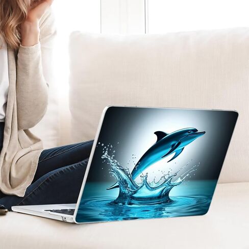 متوافق مع جهاز MacBook Pro مقاس 13 بوصة، حافظة صلبة مع غطاء لوحة مفاتيح وواقي شاشة (M1 A2338 A2289 A2251 A2159 A1989 A1706 A1708، إصدار 2016-2020) - Dolphins MC21059 in Kuwait
