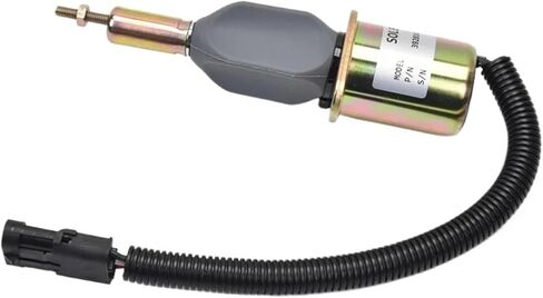 DC12V 24V 3928161 Genset Engine Fuel Shutdown Stop Solenoid Valve Flameout Fuel Cutting Valve Control Switch Generator Parts(24V) in Saudi Arabia