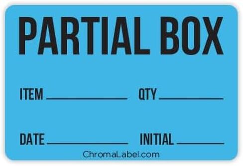 ChromaLabel 2 x 3 Inch Permanent Color-Code Rectangle Partial Box Shipping Labels, 250 Stickers/Roll, Yellow, Partial Box in Saudi Arabia