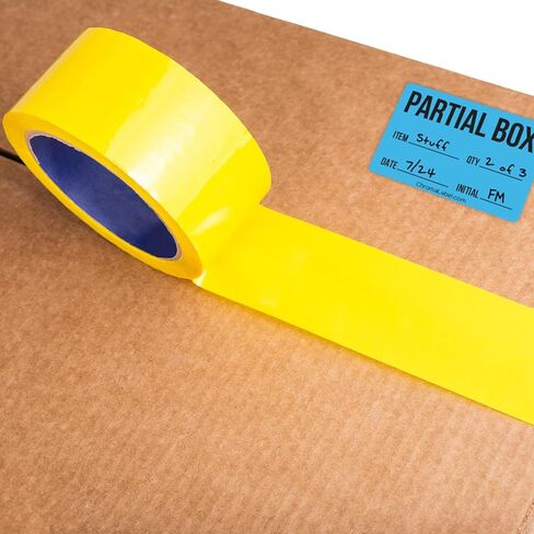 ChromaLabel 2 x 3 Inch Permanent Color-Code Rectangle Partial Box Shipping Labels, 250 Stickers/Roll, Yellow, Partial Box in Saudi Arabia