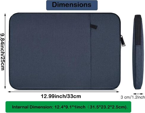 11.6-12.3 Inch Laptop Sleeve for Lenovo 11.6" 300e 500e Chromebook, Dell Latitude 3190 11.6", Samsung Chromebook Plus 12.2", acer Chromebook Spin 511 11.6", 12-13" Microsoft Surface Pro,Pink in Saudi Arabia