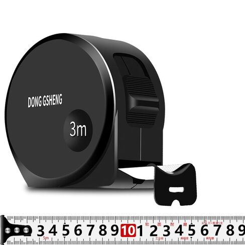 Metric Measuring Tape Self Locking Shock Resistant Steel Tape Measure High Precision Metre Ruler Scale Measuring Tools Frosted Shell-Black Gold-7.5m*25mm in Saudi Arabia