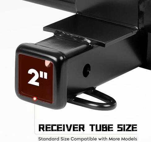 2" Receiver Trailer Hitch for Toyota RAV4/RAV4 Prime 2019-2024, for Lexus NX250/NX350(NOT for F Sport)/NX350h/NX450h+(NOT for F Sport) 2021-2025, Square Tube Frame, Black Class 3 Towing Hitch Kits in Saudi Arabia