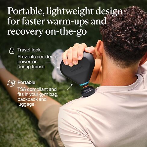 TheraGun Mini Handheld Electric Massage Gun - Compact Deep Tissue Treatment for Any Athlete On The Go - Portable Percussion Massager with QuietForce Technology (Black - 1.0) in Saudi Arabia