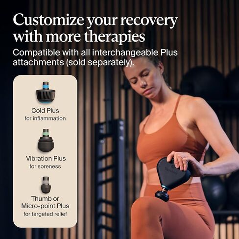 TheraGun Mini Handheld Electric Massage Gun - Compact Deep Tissue Treatment for Any Athlete On The Go - Portable Percussion Massager with QuietForce Technology (Black - 1.0) in Saudi Arabia