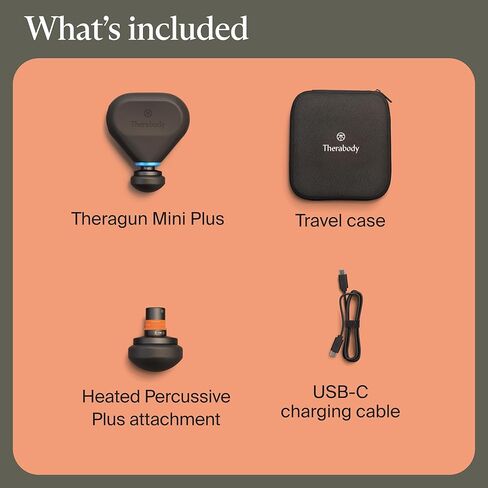 TheraGun Mini Handheld Electric Massage Gun - Compact Deep Tissue Treatment for Any Athlete On The Go - Portable Percussion Massager with QuietForce Technology (Black - 1.0) in Saudi Arabia