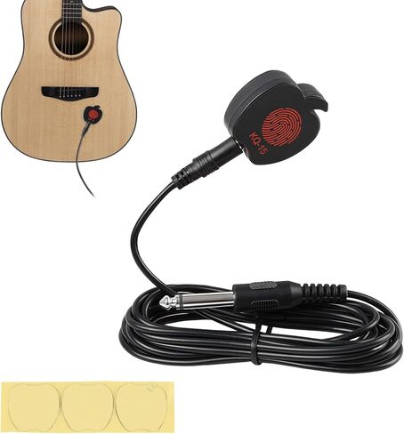 Clip-On Guitar Pickup for 38-42in Acoustic Guitar Electric Transducer Sound Amplify Pickup Cable Length 10ft in Saudi Arabia