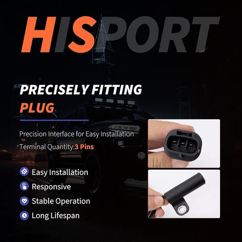 HiSport 917-769 Engine Crankshaft Position Sensor - Compatible with Jeep Grand Cherokee 1997-2004 Wrangler 2000-2002 Replaces 56027868AC 56027869AC in Saudi Arabia
