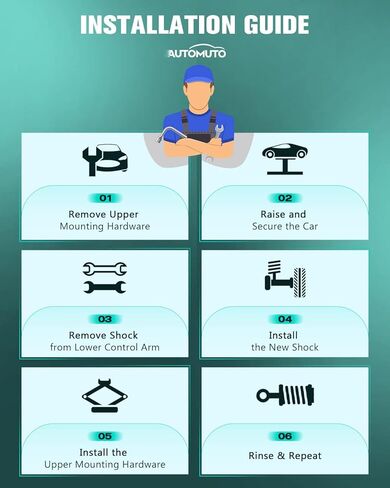 AUTOMUTO Strut Spring Assembly Front Pair Shock Absorber Fit 2000-2006 for Toyota Tundra 4WD RWD in Kuwait