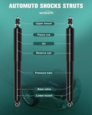 AUTOMUTO Strut Spring Assembly Front Pair Shock Absorber Fit 2000-2006 for Toyota Tundra 4WD RWD in Kuwait