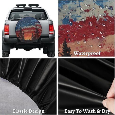 Spare Tire Cover Cowgirl Riding Horse Wheel Covers Protectors Waterproof Dust-Proof Universal Fit Trailer, RV, SUV and Many Vehicle 16 Inch in Saudi Arabia