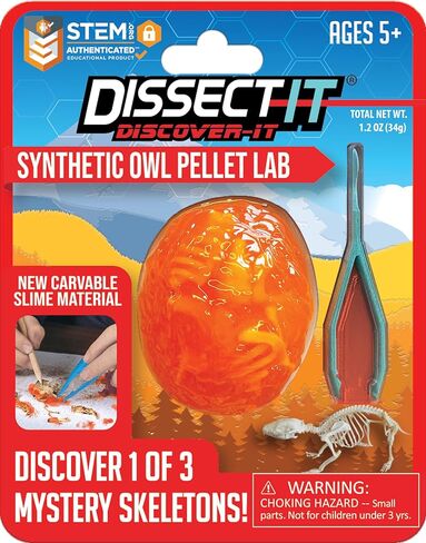 Discover-It Dissection Kit for Kids, Owl Pellet Science Lab Kit to Learn About Animals, Science Toys for Kids Ages 5 and Above in Saudi Arabia