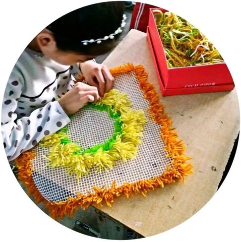رياضة كرة القدم مزلاج هوك وسادة عدة للبالغين DIY سهلة رمي غطاء وسادة مع قماش مطبوع الكروشيه الغزل إبرة الحرفية وسادة اليدوية لتزيين المنزل أريكة 43x43 سم in Saudi Arabia