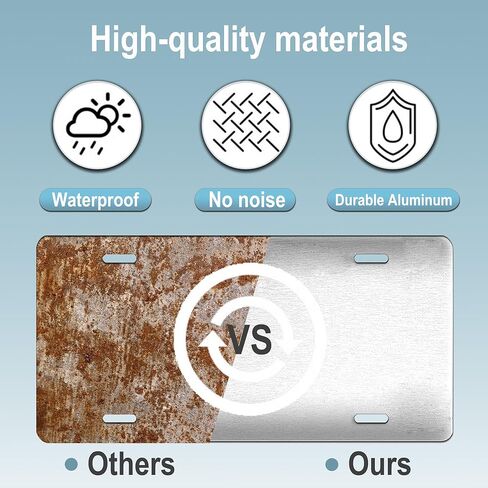 لوحة ترخيص أمامية - لوحة ترخيص من الألومنيوم مقاس 6 × 12 بوصة لتزيين السيارة مع العلم الأمريكي والنسر - لوحة مخصصة للسيارة وسيارات الدفع الرباعي والشاحنة والشاحنة (كرتون) in Kuwait