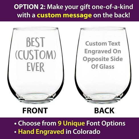 Best Grandpa Ever - Stemless Wine Glass Gift for Grandfathers & Dads - Fun Birthday Glassware - Large Glasses in Saudi Arabia