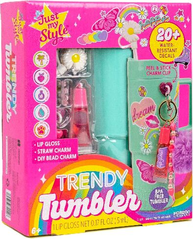 Just My Style Color Your Own Water Bottle, Includes Markers & Gemstones, Personalized Craft Kit for Kids, DIY Decorating, Gift for Girls in Kuwait