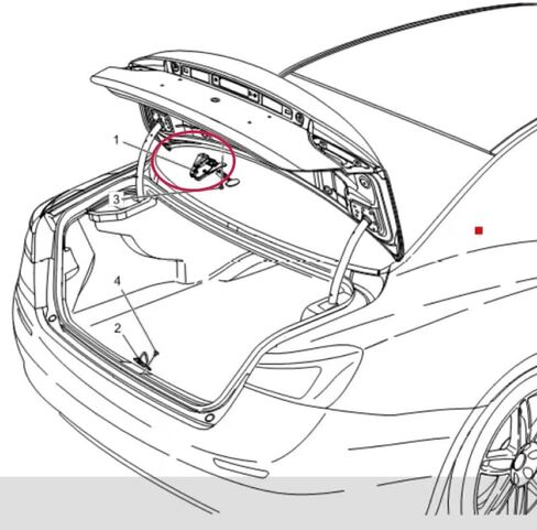 for Maserati for Quattroporte M156/157 for Ghibli 2017-2020 Car Rear Tail Door Tailgate Trunk Lid Lock in Saudi Arabia