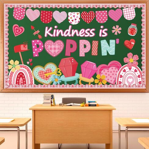 New Year Bulletin Board Decorations - Shejdgart Poppin' into The New Year Classroom Decorations Ballon Paper Cutouts Bulletin Board Set School Office Wall Chalkboard Decor Supplies in Saudi Arabia