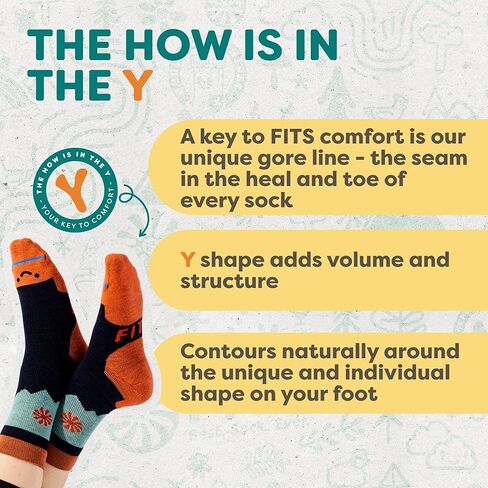 FITS Heavy Expedition Boot: Durable, Cushioned Outdoor Socks for Hiking, Camping, Hunting, and Fishing,Navy, L in Kuwait