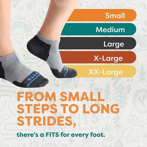 FITS Heavy Expedition Boot: Durable, Cushioned Outdoor Socks for Hiking, Camping, Hunting, and Fishing,Navy, L in Kuwait