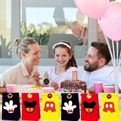 صندوق هدايا جامنسي 24 قطعة على شكل فأر كرتوني، علب حلوى لطيفة للحفلات مع مقابض، للأولاد والبنات هدايا حفلات أعياد الميلاد ومستلزمات الديكور - 3 أنماط in Kuwait