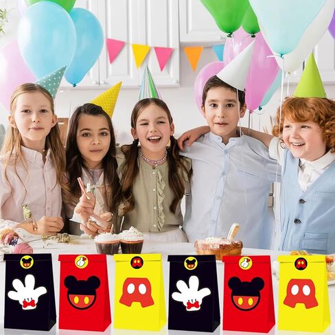 صندوق هدايا جامنسي 24 قطعة على شكل فأر كرتوني، علب حلوى لطيفة للحفلات مع مقابض، للأولاد والبنات هدايا حفلات أعياد الميلاد ومستلزمات الديكور - 3 أنماط in Kuwait