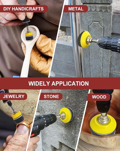 Pomsare 114PCS Angle Grinder Sanding Discs, 5 Inch Upgraded Hook and Loop Foam Backing Pad, Drill Sanding Angle Grinder Attachments with 5/8-11 Threads for Wood Metal Sanding Polishing 40-1000 Grits in Saudi Arabia