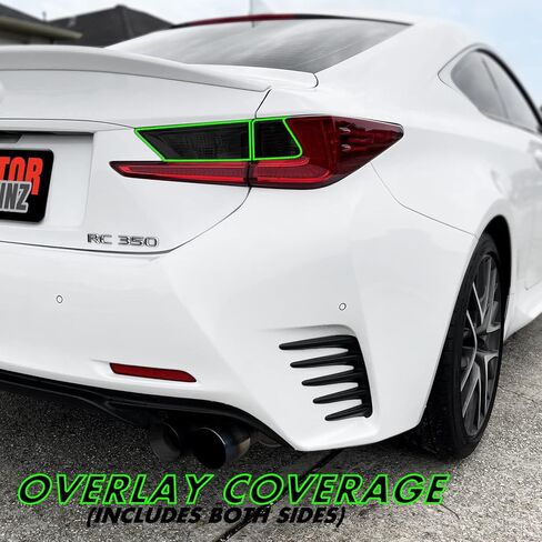 SlickMod PreCut Vinyl Smoke Tint for 2015-2018 Lexus RC Tail Light (3. Turn Signal & Reverse, 20% Dark Smoke) in Saudi Arabia