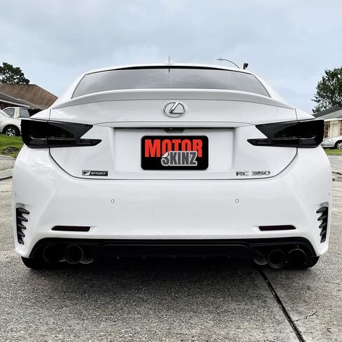 SlickMod PreCut Vinyl Smoke Tint for 2015-2018 Lexus RC Tail Light (3. Turn Signal & Reverse, 20% Dark Smoke) in Saudi Arabia