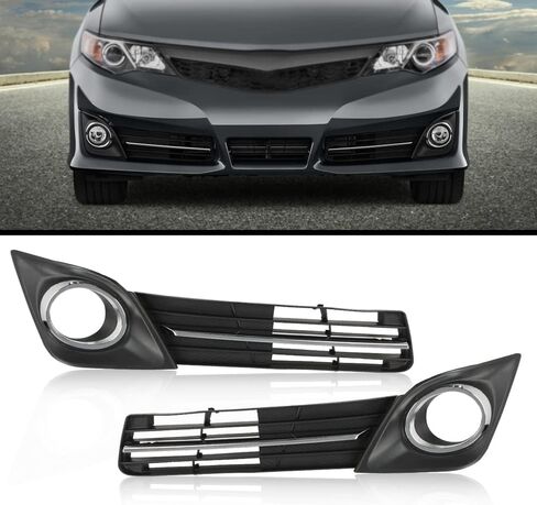 PIT66 Fog Light Covers Compatible with Toyota Camry SE 2012 2013 2014 Driver and Passenger Side Fog Lamp Grille Bezel Cover in Saudi Arabia