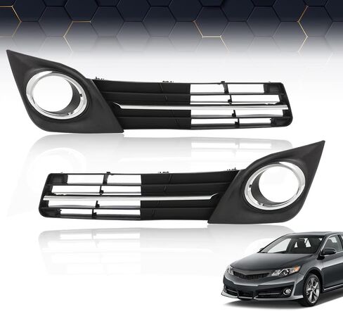 PIT66 Fog Light Covers Compatible with Toyota Camry SE 2012 2013 2014 Driver and Passenger Side Fog Lamp Grille Bezel Cover in Saudi Arabia