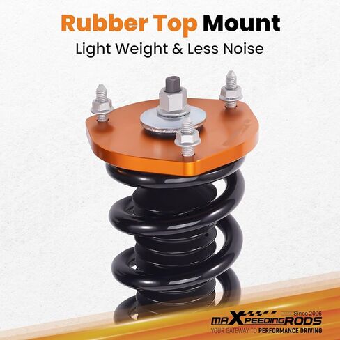 maxpeedingrods Coilovers لـ Lexus IS300 2000-2005، لـ Lexus IS200 1999-2005، طقم تعليق كويلوفيرز قابل للتعديل للارتفاع، مجموعة خفض دعامات امتصاص الصدمات المسبقة باللون الذهبي in Saudi Arabia
