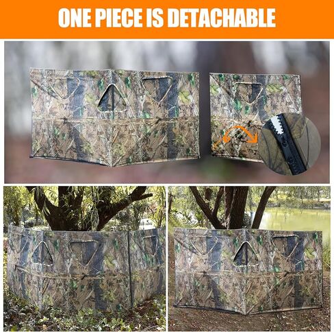 Hunting Blind See Through Ground Blind Portable Three-Panel Hunting Ground Blinds for Duck Deer & Turkey in Saudi Arabia