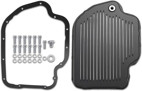 وعاء زيت ناقل الحركة مع قابس تصريف وحشية ومسامير لناقل الحركة الأوتوماتيكي GM Turbo TH400، عمق الوعاء 2-1/4 بوصة، استبدال وعاء الزيت SP8593BK in Kuwait