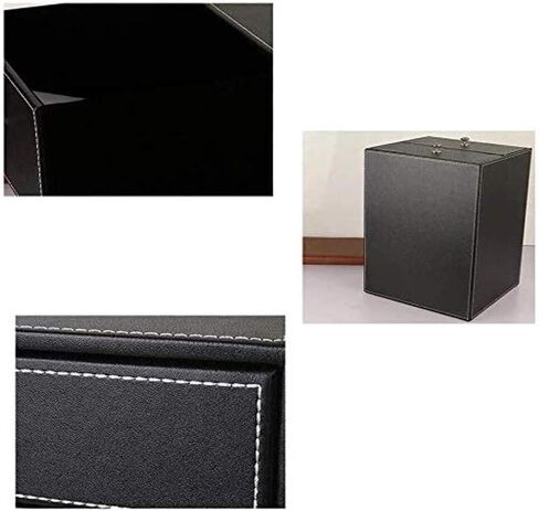 Desk File Cabinet Multi-Functional Leather Desk Organizer File Cabinet Office Supplies Desktop Storage Organizer Box with Drawer(Color:White-Patch Five-Pointed Star4) (D) in Saudi Arabia
