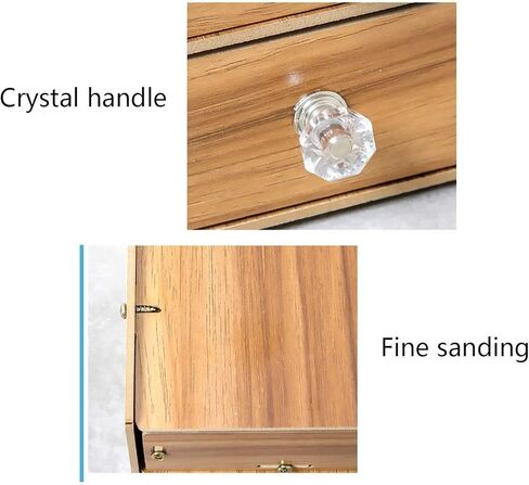 Desktop Drawer Organizer, 4 Layers File Cabinet 14.52225CM, Quality Wooden Filing Cabinet, Smooth Feel.,C in Saudi Arabia