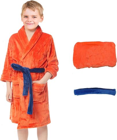 Kids Anime Robe Bathrobe Pajamas Boys Girls Anime Onesie Bath Robe Halloween Costume Christmas Gifts in Saudi Arabia
