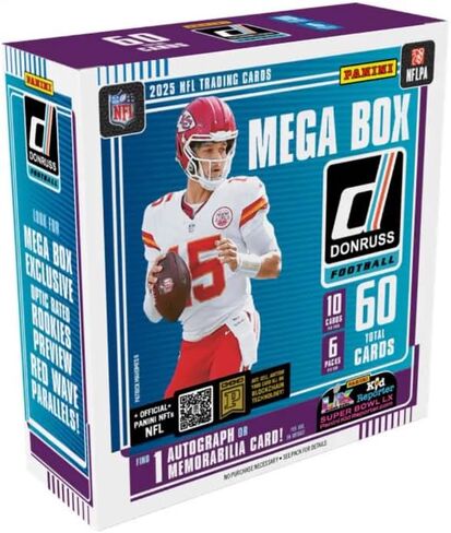 2025 Donruss Football Trading Cards Mega Box (60 Cards) (Downtown) in Saudi Arabia