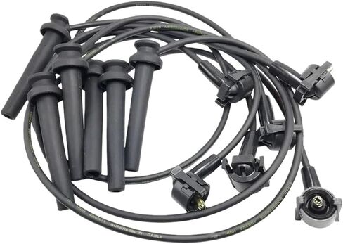 مجموعة أسلاك توصيل الإشعال متوافقة مع 2000-2001 Mazda MPV 2.5L 1999-2000 Mercury Cougar 2.5L الجزء رقم # GY02-18-140 GY0218140 in Kuwait