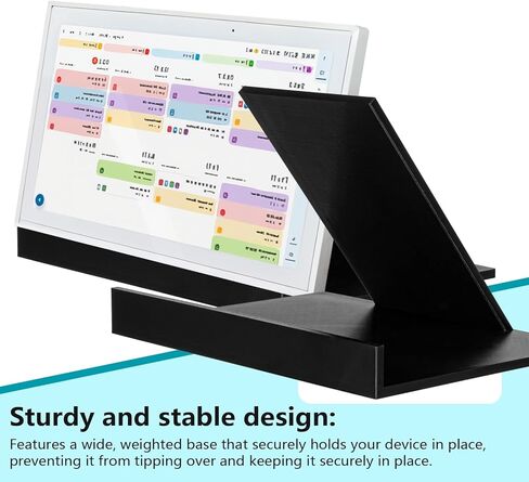 حامل لتقويم Skylight بحد أقصى 27 بوصة، قاعدة تثبيت مكتبية بدون مثقاب، بديل للتركيب على الحائط، حامل ثابت لعرض التقويم الرقمي (أسود) in Kuwait