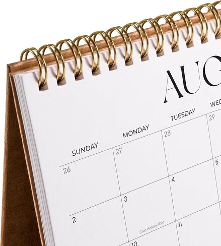 Small Desk Calendar 2026-2027, Jokotha Standing Flip Calendar, January 2026 to June 2027, 18 Month Desktop Calendar with Stickers & Minimalist Design, 8"x6" in Saudi Arabia