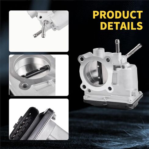 جسم خانق إلكتروني مناسب لسيارة Pontiac Vibe 2005 2006 2007 2008 L4 1.8L، Toyota Corolla 2004-2008، Matrix 2005-2008 S20034، 977-336، TB1070، TBT007 in Kuwait