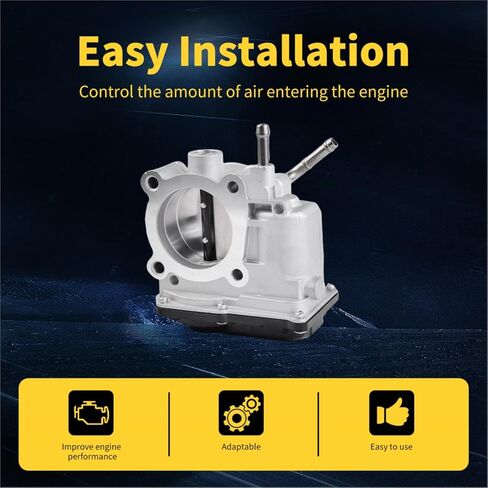 جسم خانق إلكتروني مناسب لسيارة Pontiac Vibe 2005 2006 2007 2008 L4 1.8L، Toyota Corolla 2004-2008، Matrix 2005-2008 S20034، 977-336، TB1070، TBT007 in Kuwait