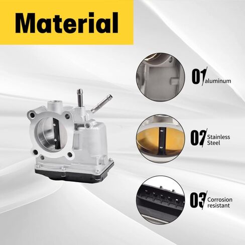 جسم خانق إلكتروني مناسب لسيارة Pontiac Vibe 2005 2006 2007 2008 L4 1.8L، Toyota Corolla 2004-2008، Matrix 2005-2008 S20034، 977-336، TB1070، TBT007 in Kuwait