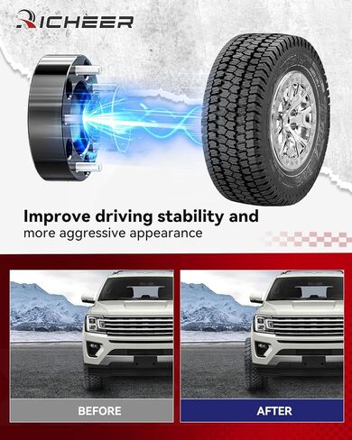 Richeer 2 inch 6x5.5 Wheel Spacer for 2019-2024 Ram 1500, 4 PCS 6x139.7mm Wheel Spacer with 14x1.5 Studs & 77.8mm Center Bore for 2019 2020 2021 2022 2023 2024 Ram 1500 in Saudi Arabia