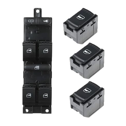 3B0959855B 1J4959857D Electric Power Window Switch Glass Lifter Compatible with Passat B5 Bora Golf 4 MK4 Seat Leon Toledo(B Set) in Saudi Arabia